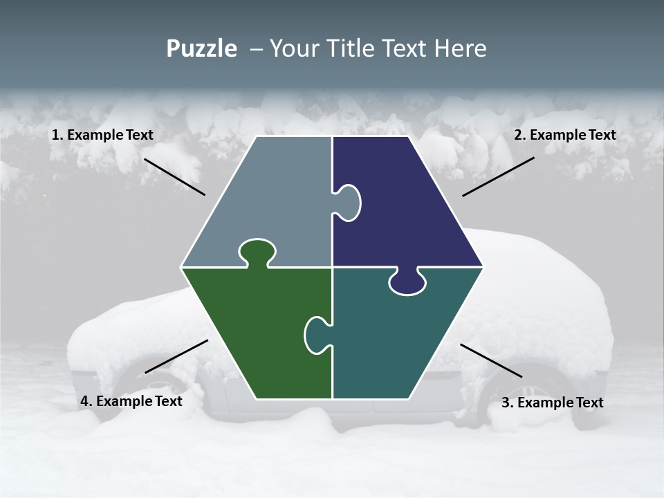 Blanche Car Parked PowerPoint Template