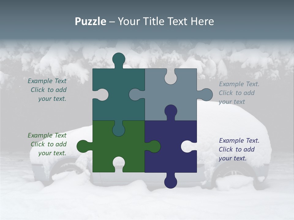 Blanche Car Parked PowerPoint Template