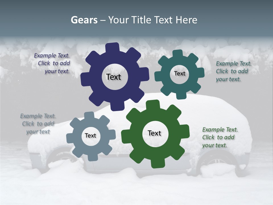 Blanche Car Parked PowerPoint Template