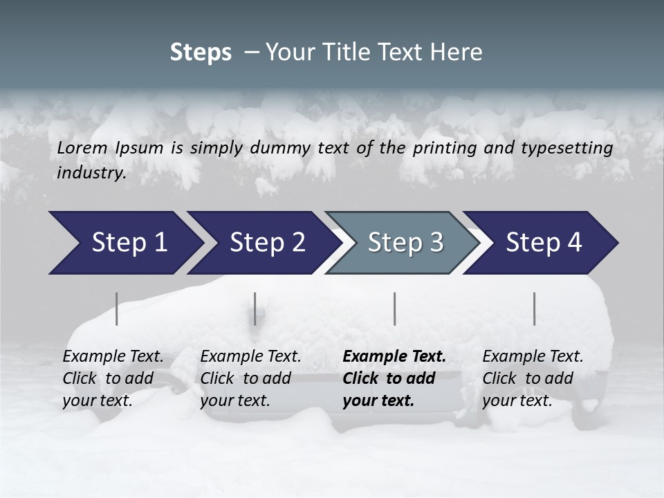 Blanche Car Parked PowerPoint Template
