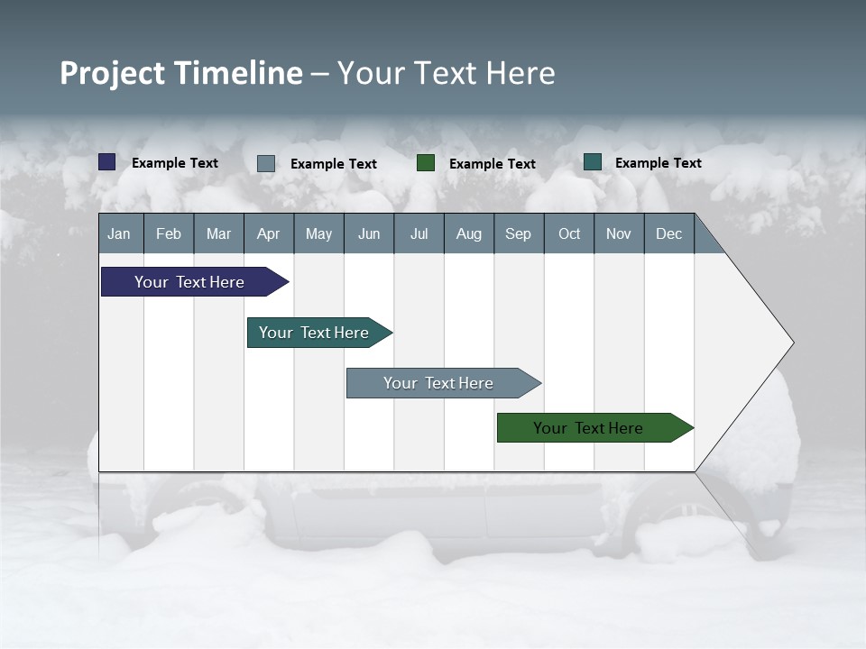Blanche Car Parked PowerPoint Template