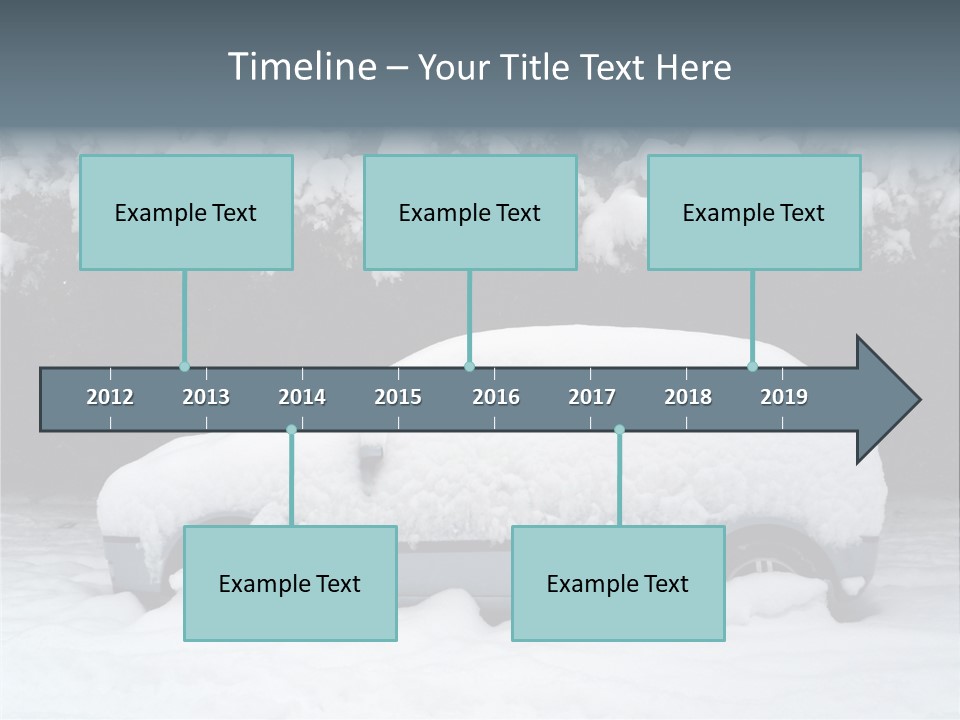 Blanche Car Parked PowerPoint Template