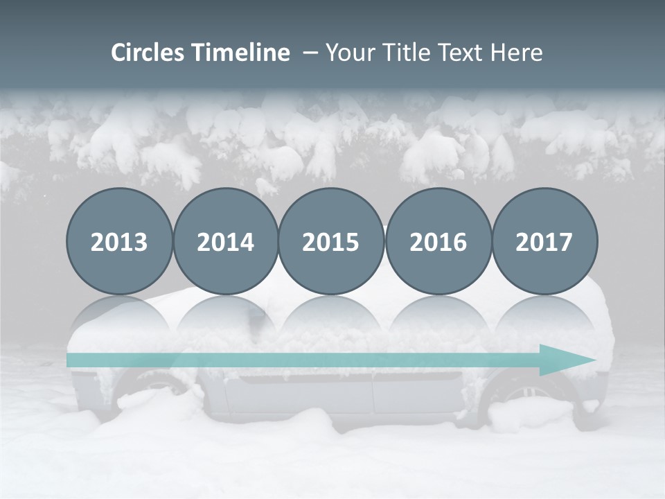 Blanche Car Parked PowerPoint Template