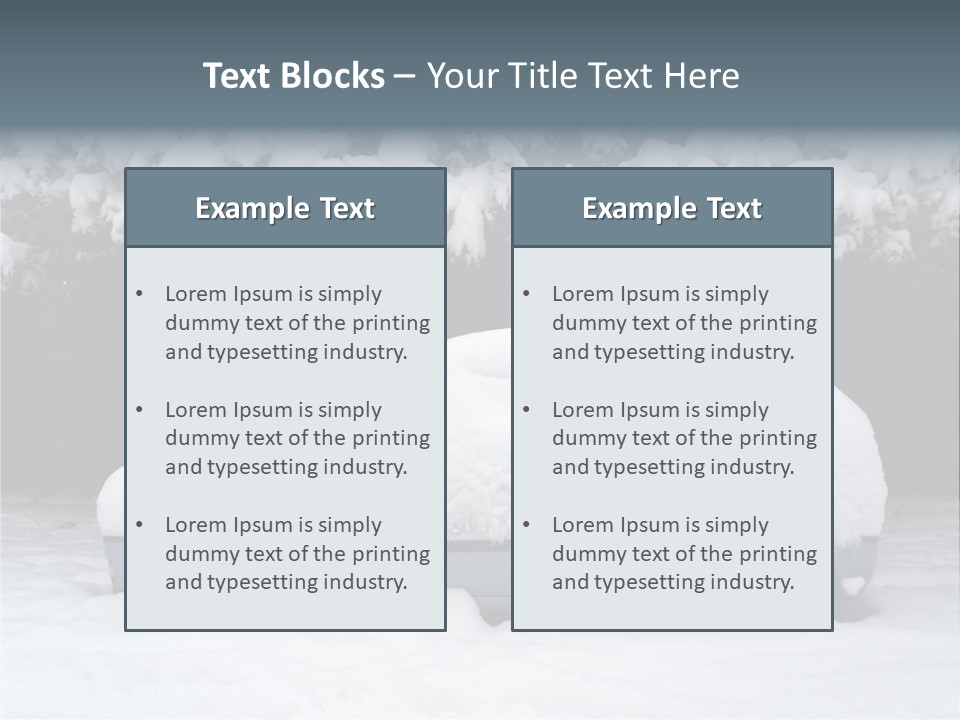 Blanche Car Parked PowerPoint Template