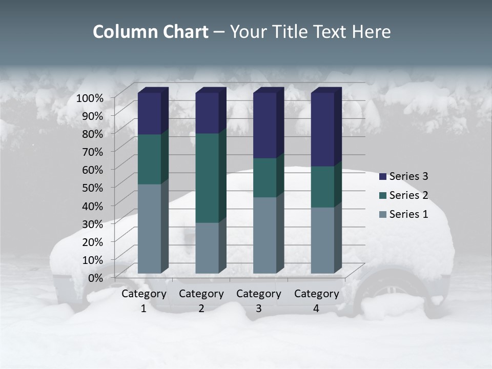 Blanche Car Parked PowerPoint Template