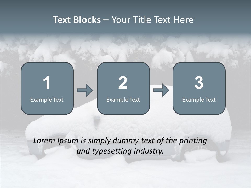 Blanche Car Parked PowerPoint Template