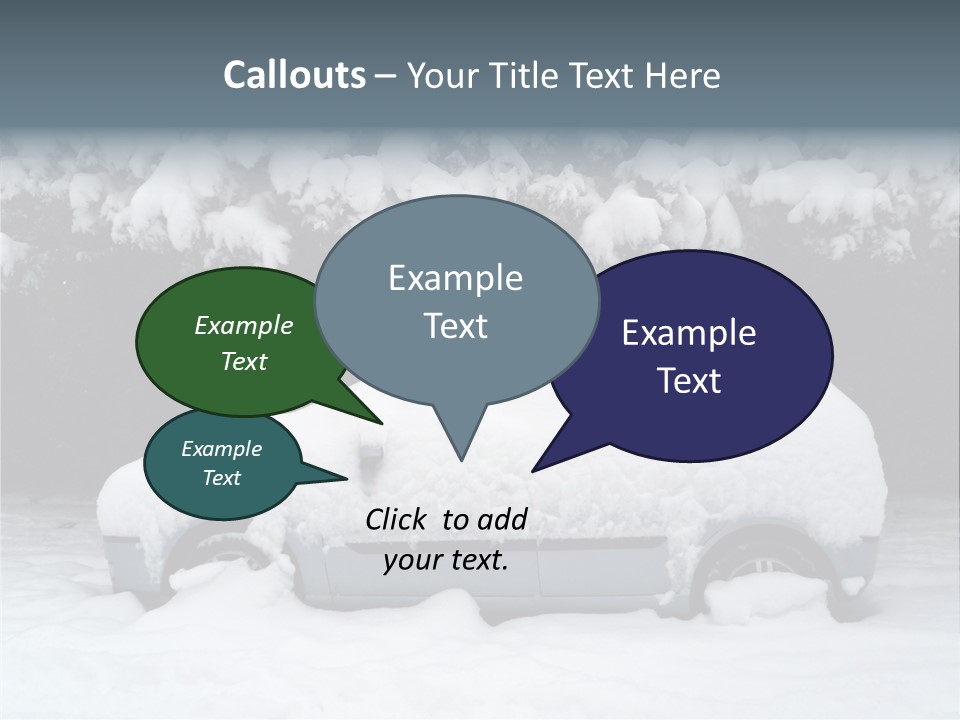 Blanche Car Parked PowerPoint Template