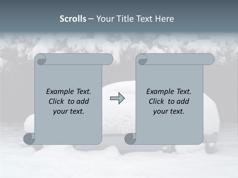 Blanche Car Parked PowerPoint Template