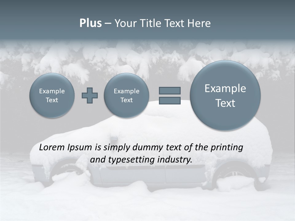 Blanche Car Parked PowerPoint Template
