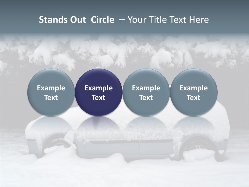 Blanche Car Parked PowerPoint Template