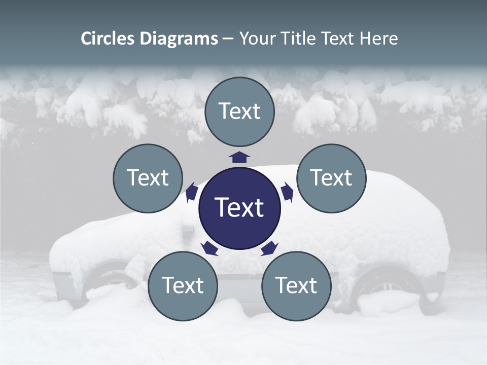 Blanche Car Parked PowerPoint Template