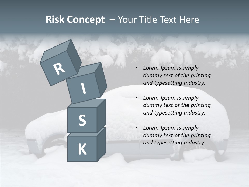 Blanche Car Parked PowerPoint Template