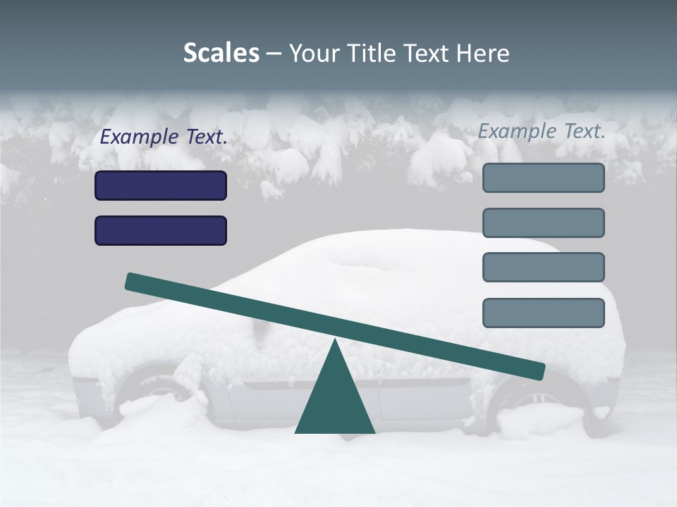 Blanche Car Parked PowerPoint Template