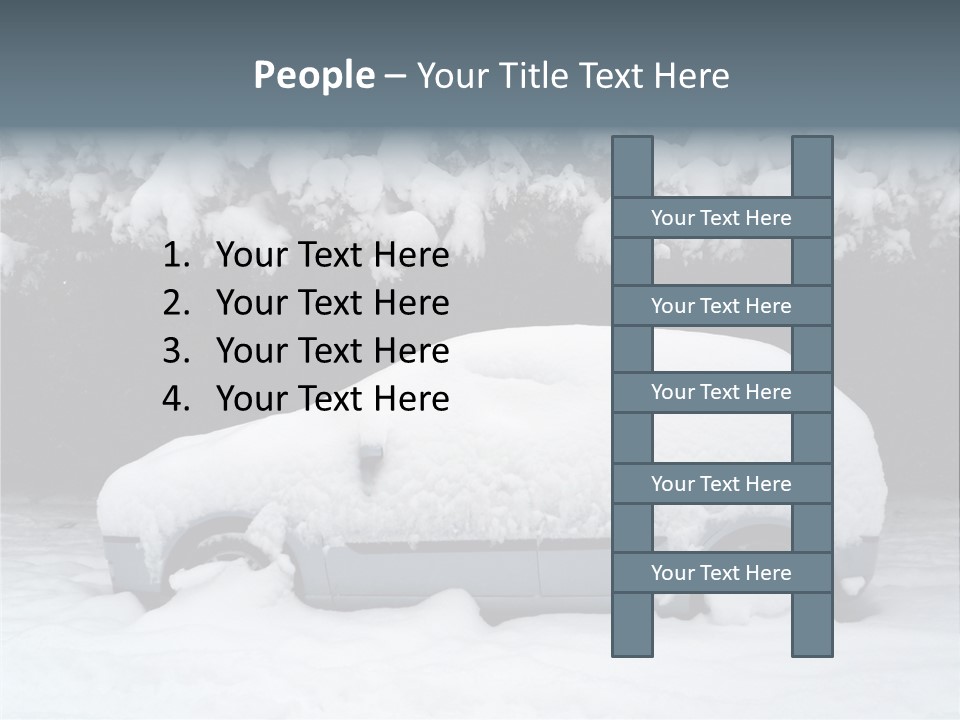 Blanche Car Parked PowerPoint Template