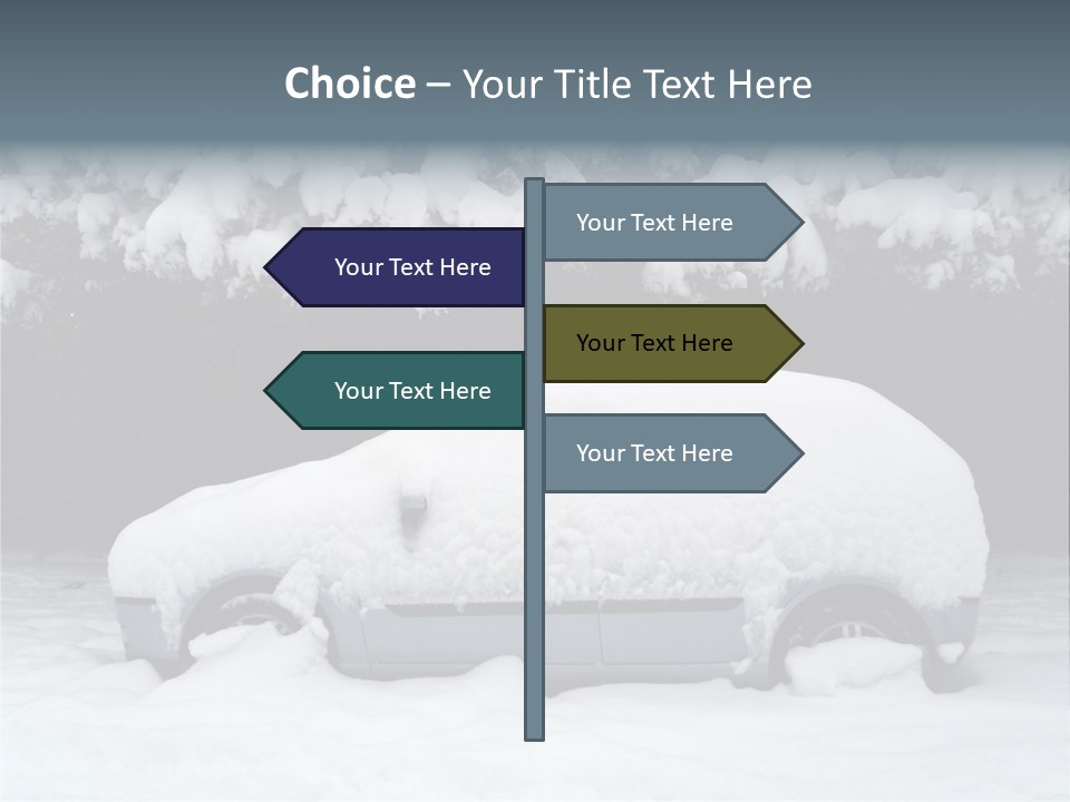 Blanche Car Parked PowerPoint Template