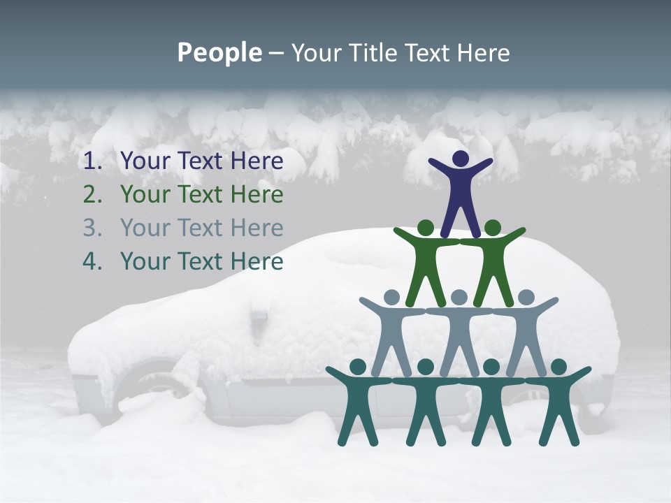 Blanche Car Parked PowerPoint Template