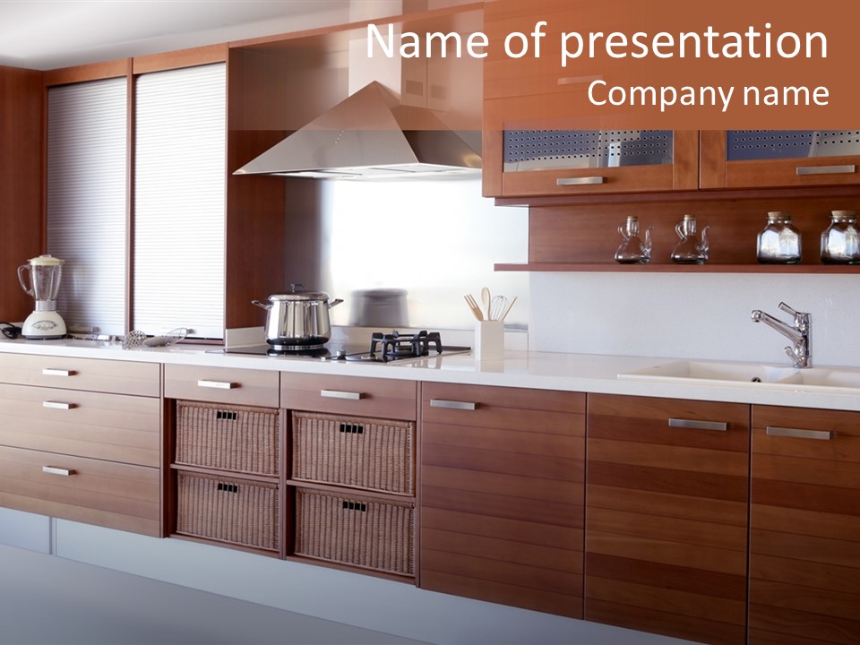 Cupboard Architecture Apartment PowerPoint Template