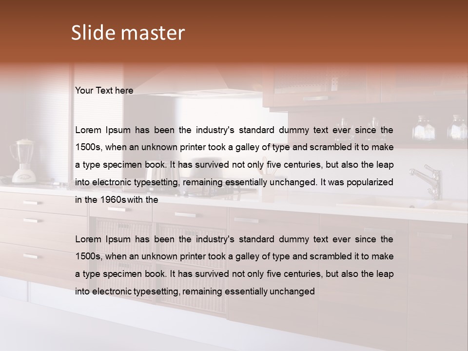 Cupboard Architecture Apartment PowerPoint Template