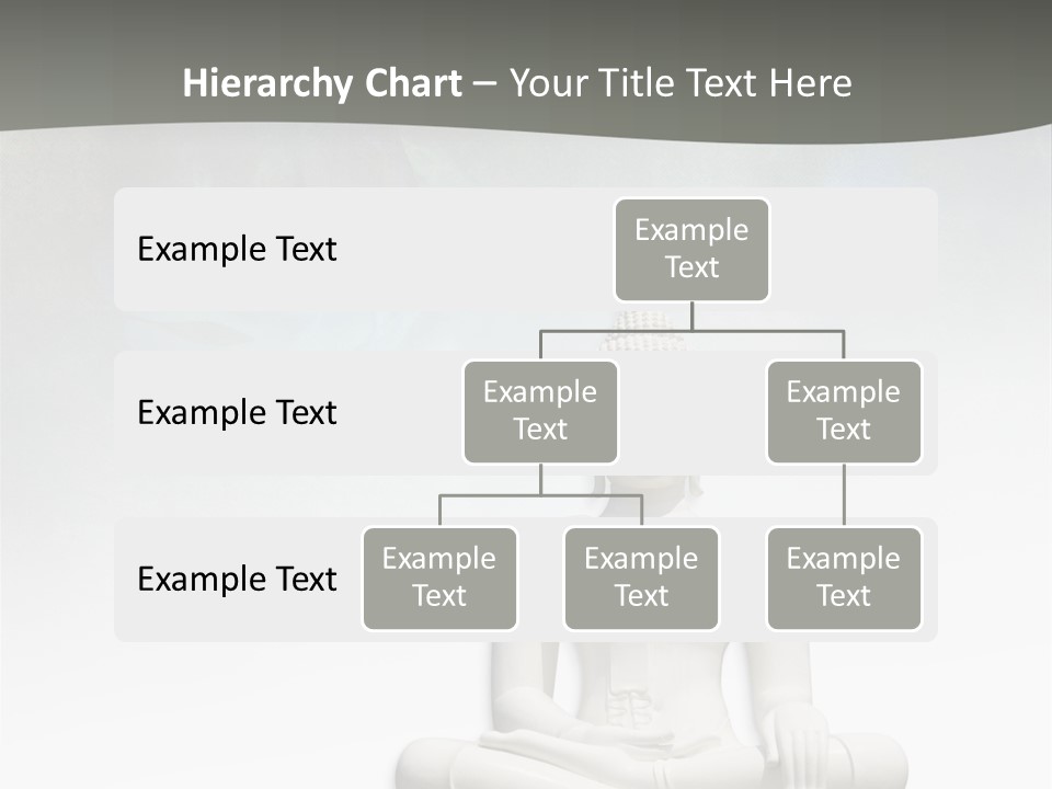 A Buddha Statue Sitting On Top Of A White Table PowerPoint Template