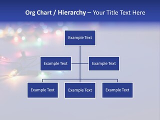 A Group Of Lights On A Table With A Blue Background PowerPoint Template