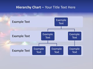 A Group Of Lights On A Table With A Blue Background PowerPoint Template