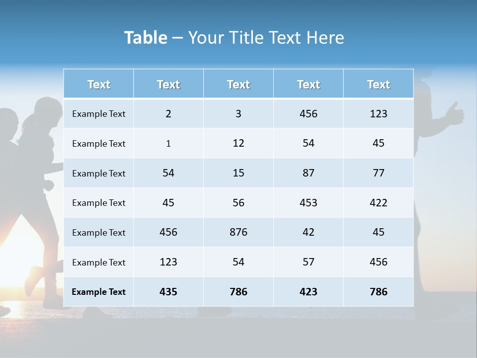 Group Sunset Lake PowerPoint Template