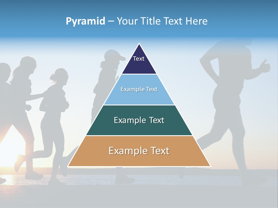 Group Sunset Lake PowerPoint Template