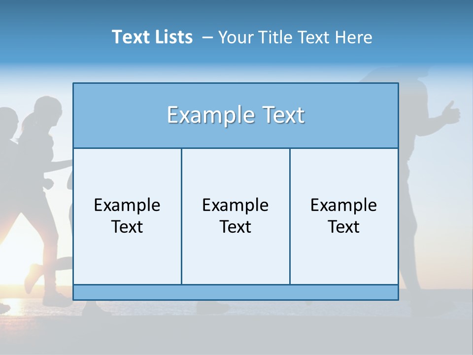 Group Sunset Lake PowerPoint Template