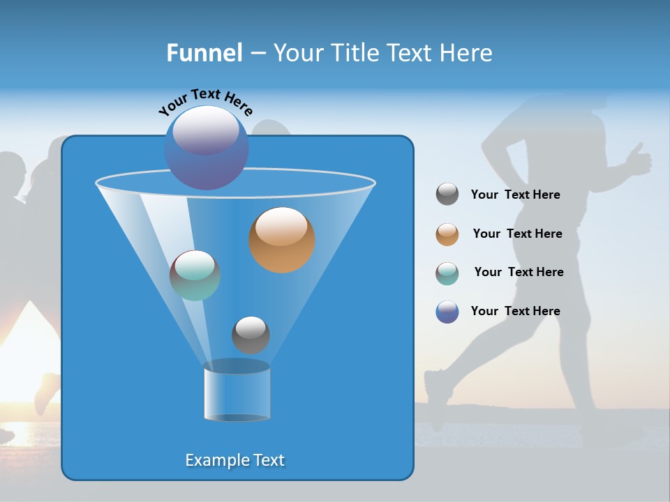 Group Sunset Lake PowerPoint Template