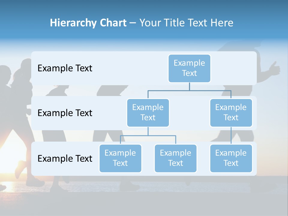 Group Sunset Lake PowerPoint Template