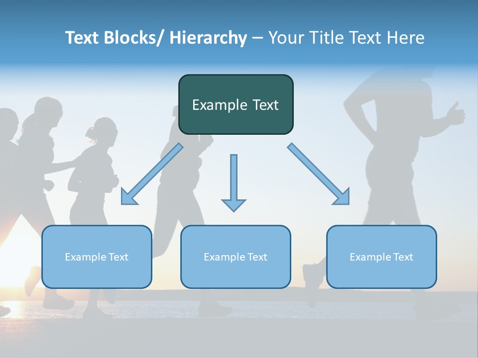 Group Sunset Lake PowerPoint Template