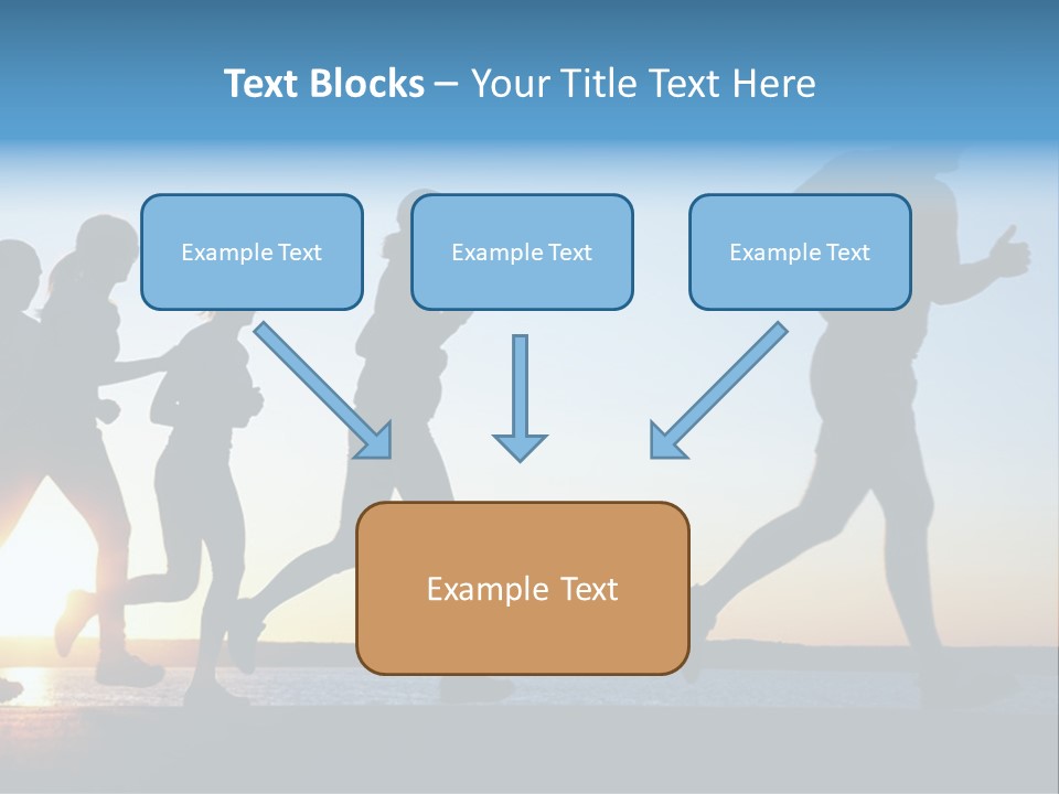 Group Sunset Lake PowerPoint Template