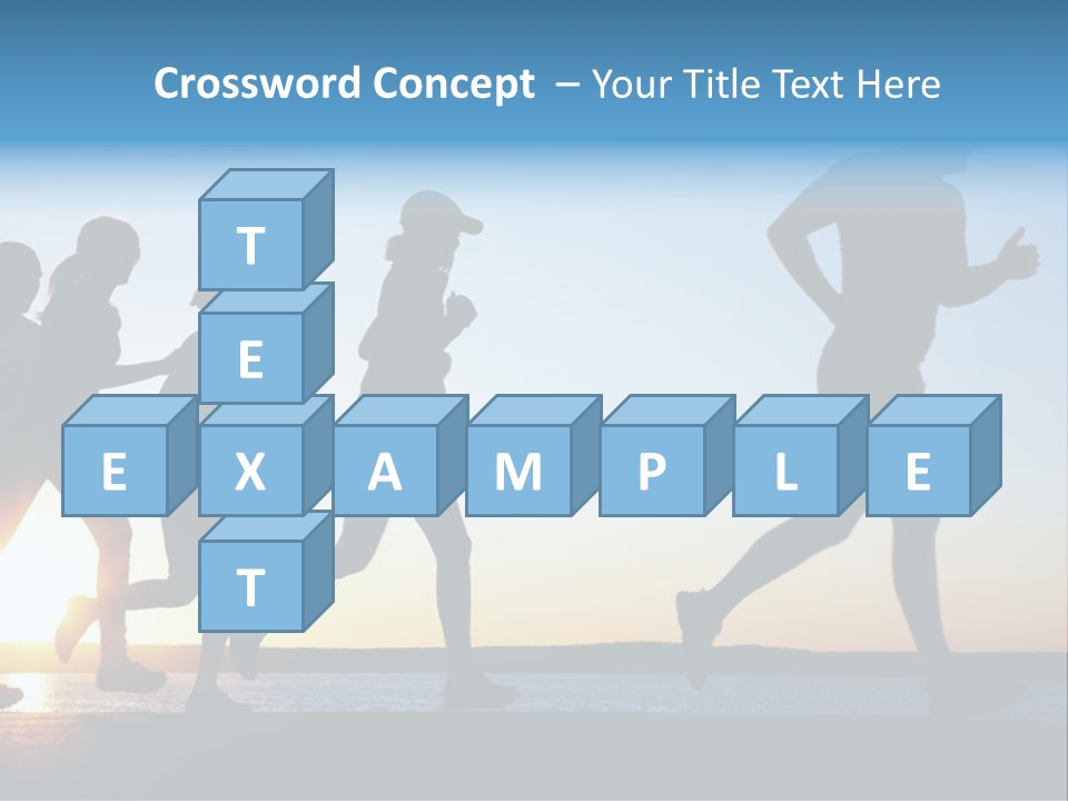 Group Sunset Lake PowerPoint Template