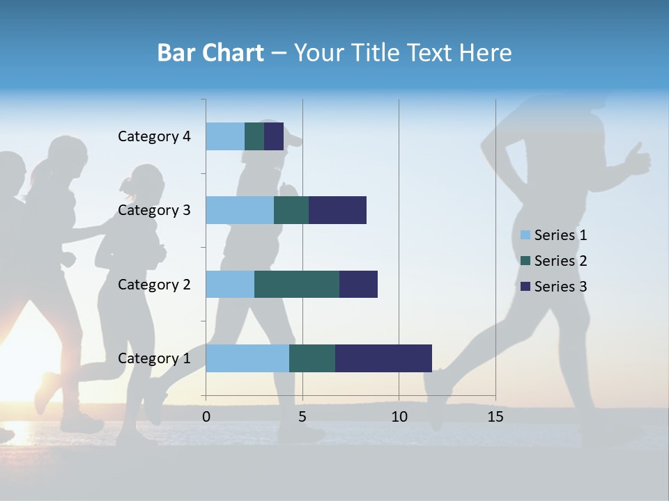 Group Sunset Lake PowerPoint Template