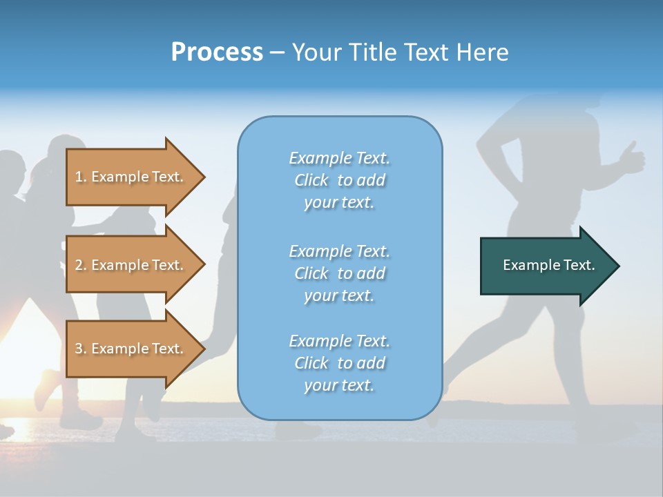 Group Sunset Lake PowerPoint Template