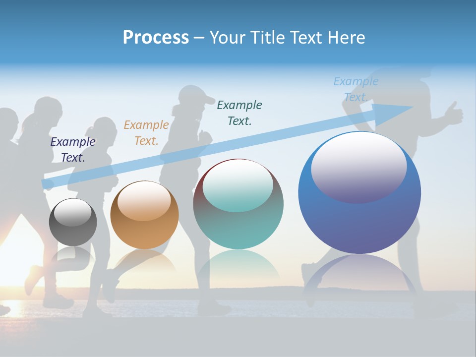 Group Sunset Lake PowerPoint Template