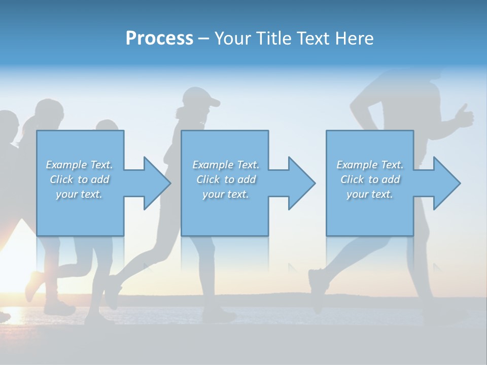 Group Sunset Lake PowerPoint Template