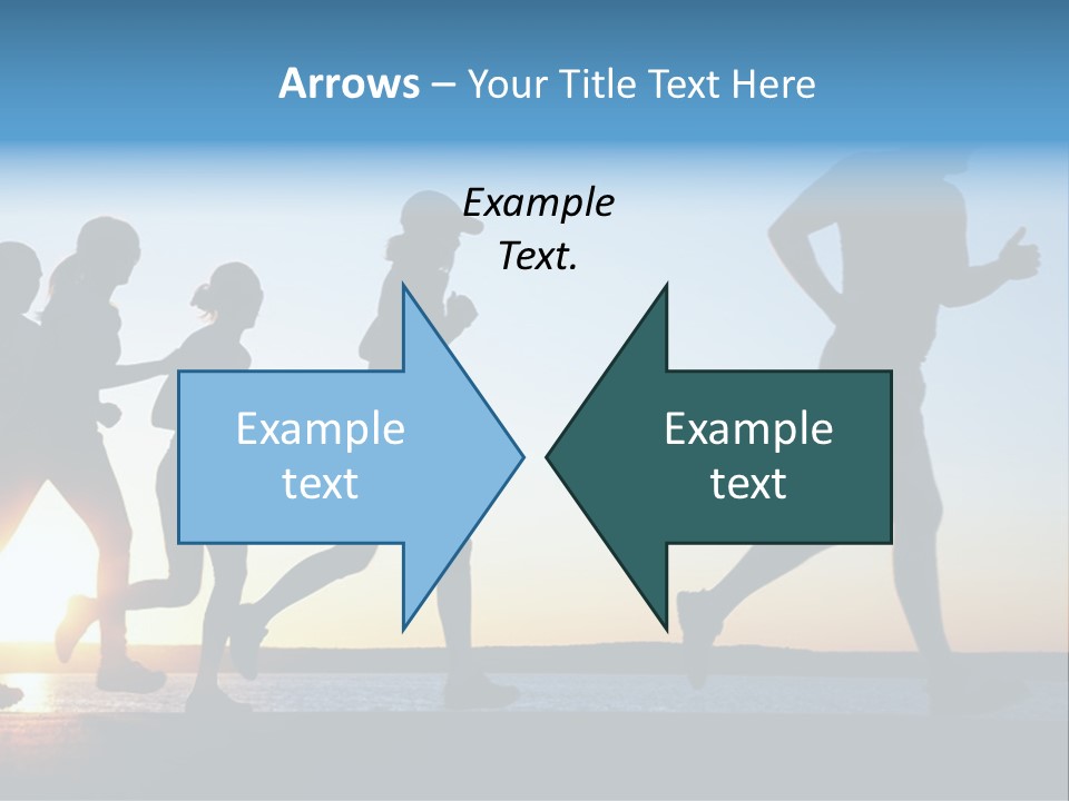 Group Sunset Lake PowerPoint Template