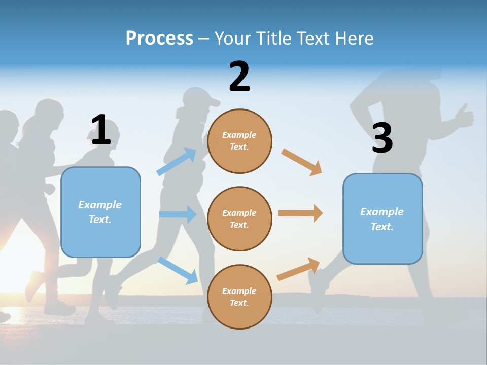Group Sunset Lake PowerPoint Template