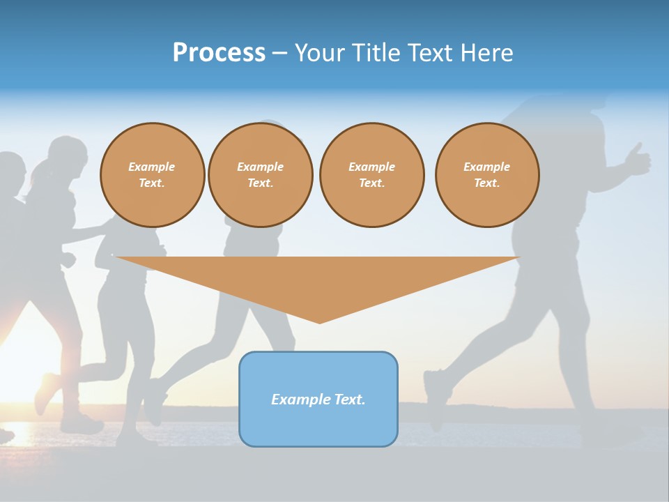 Group Sunset Lake PowerPoint Template