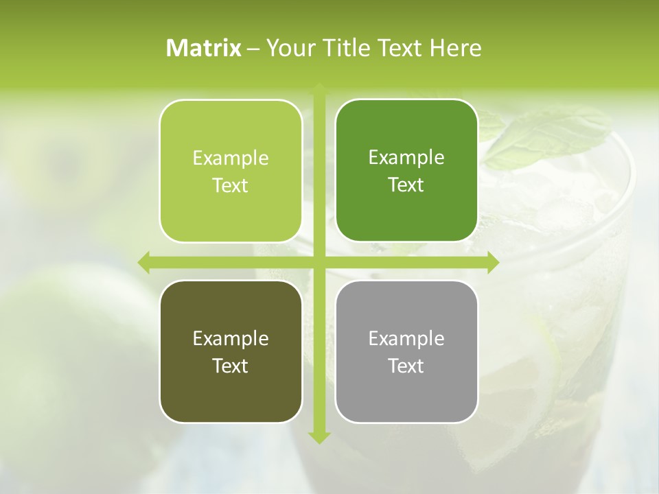 Alcoholic Exotic Cold PowerPoint Template