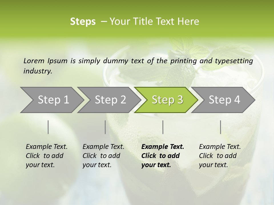 Alcoholic Exotic Cold PowerPoint Template