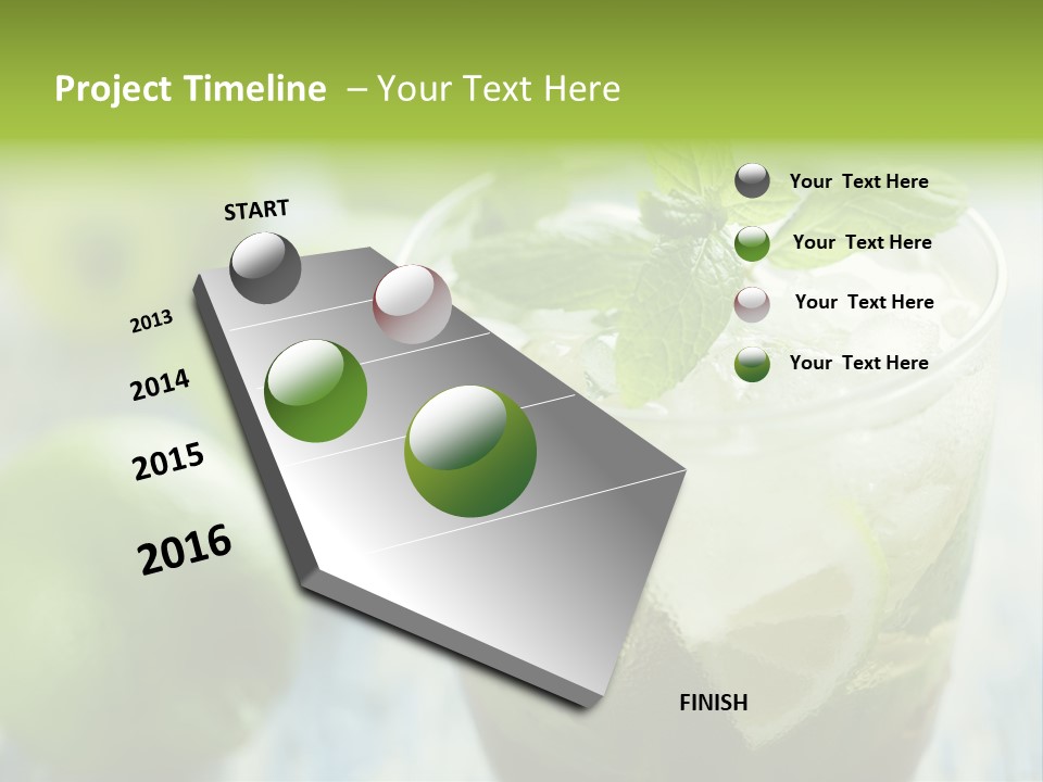 Alcoholic Exotic Cold PowerPoint Template