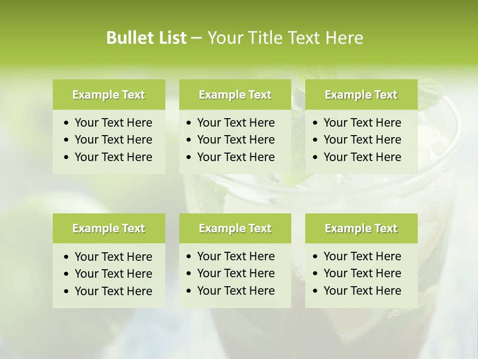 Alcoholic Exotic Cold PowerPoint Template