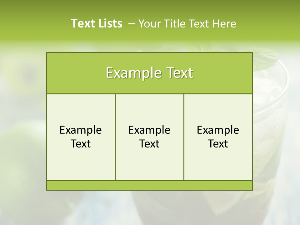 Alcoholic Exotic Cold PowerPoint Template
