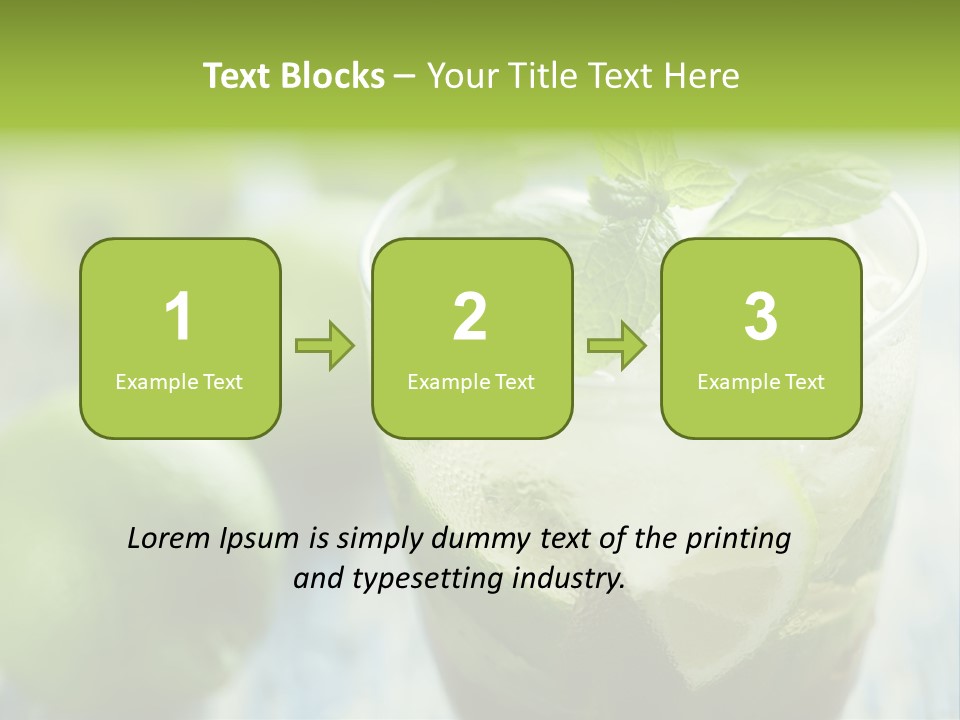 Alcoholic Exotic Cold PowerPoint Template