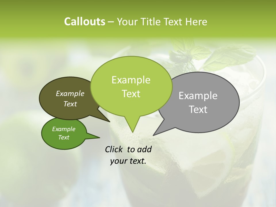 Alcoholic Exotic Cold PowerPoint Template