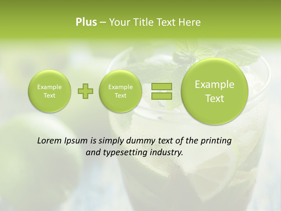 Alcoholic Exotic Cold PowerPoint Template