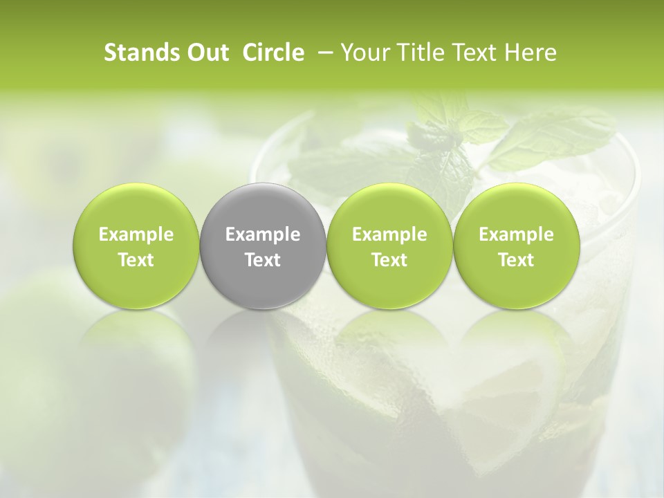Alcoholic Exotic Cold PowerPoint Template