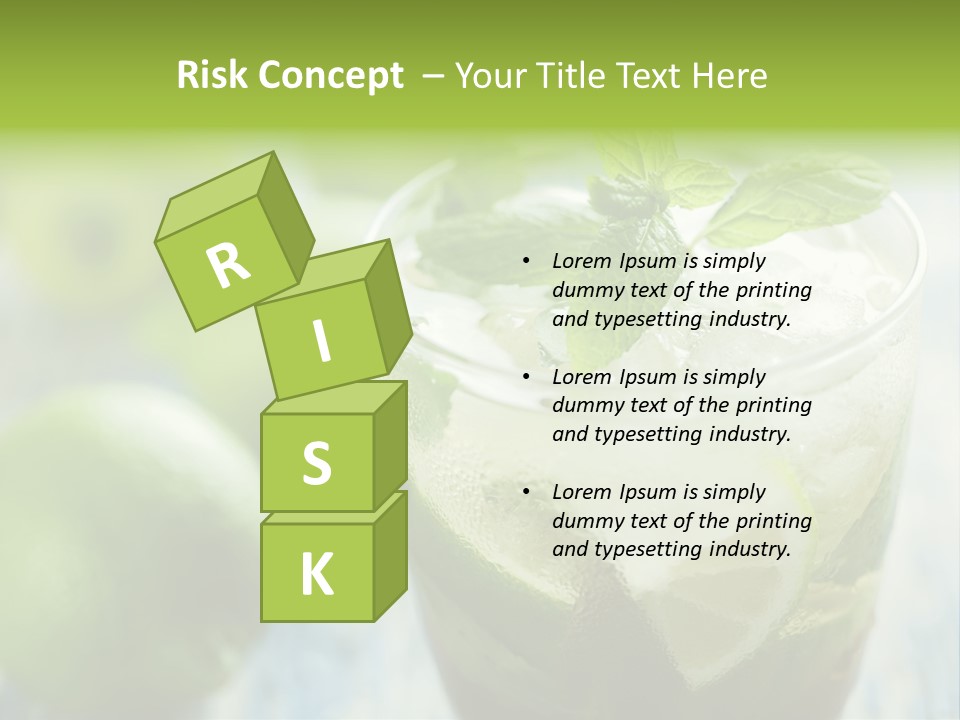 Alcoholic Exotic Cold PowerPoint Template